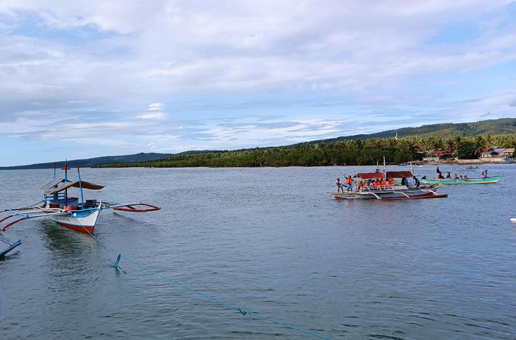 Boats at the San Andres port